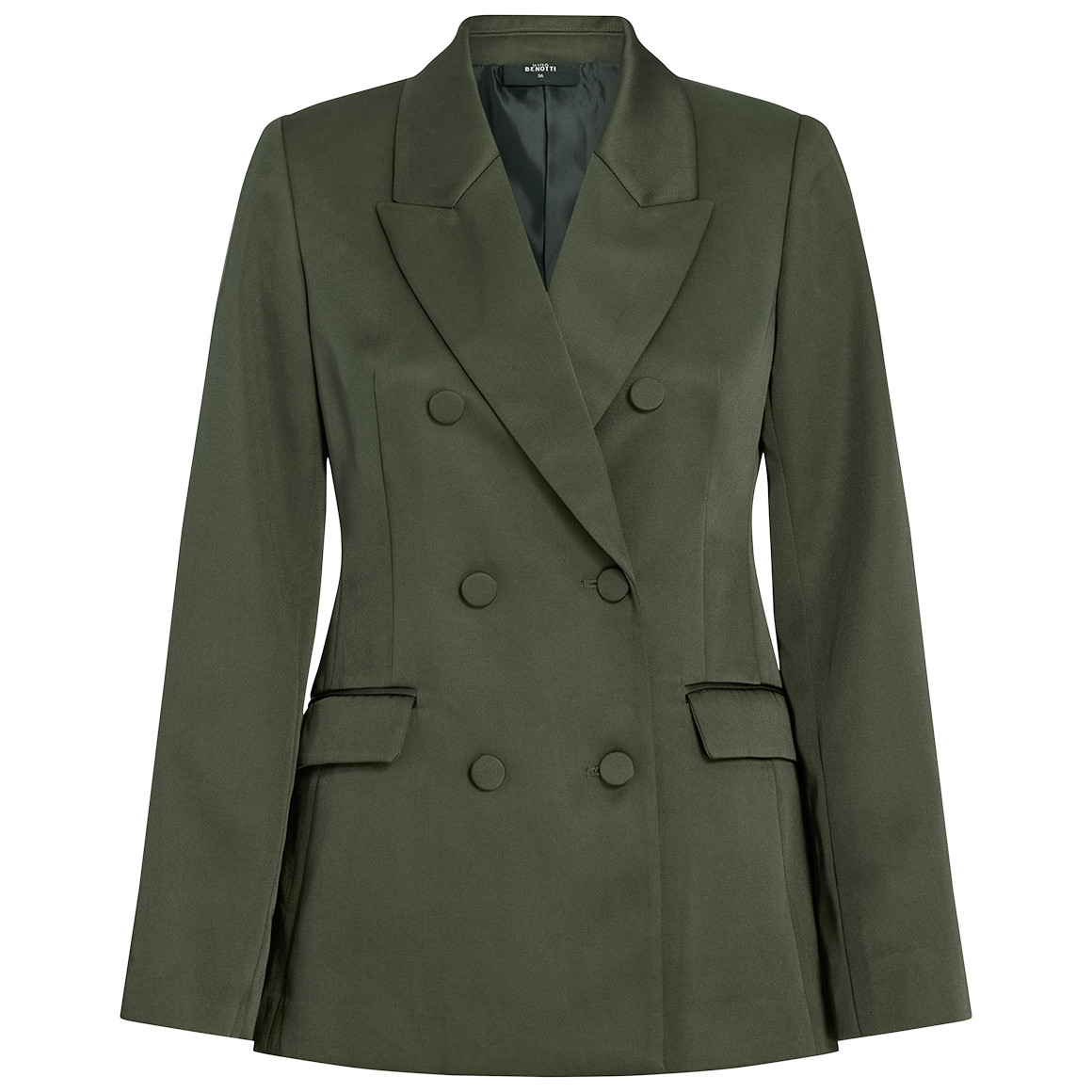 Damen Satin-Blazer mit doppelter Knopfreihe von Gina Benotti