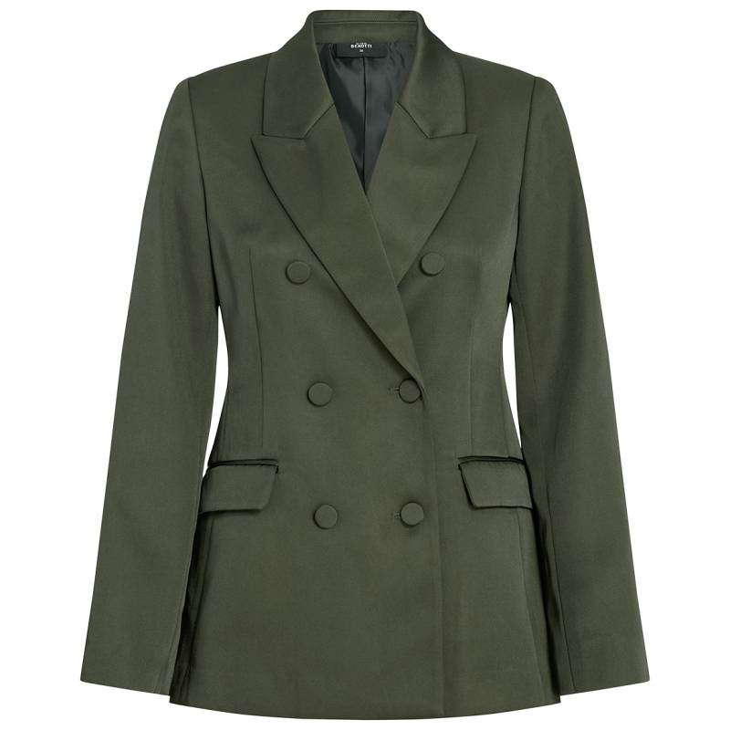 Damen Satin-Blazer mit doppelter Knopfreihe von Gina Benotti