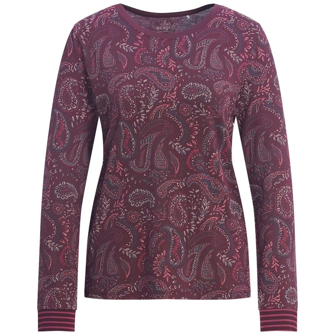 Damen Schlafshirt mit Allover-Muster von Gina Benotti