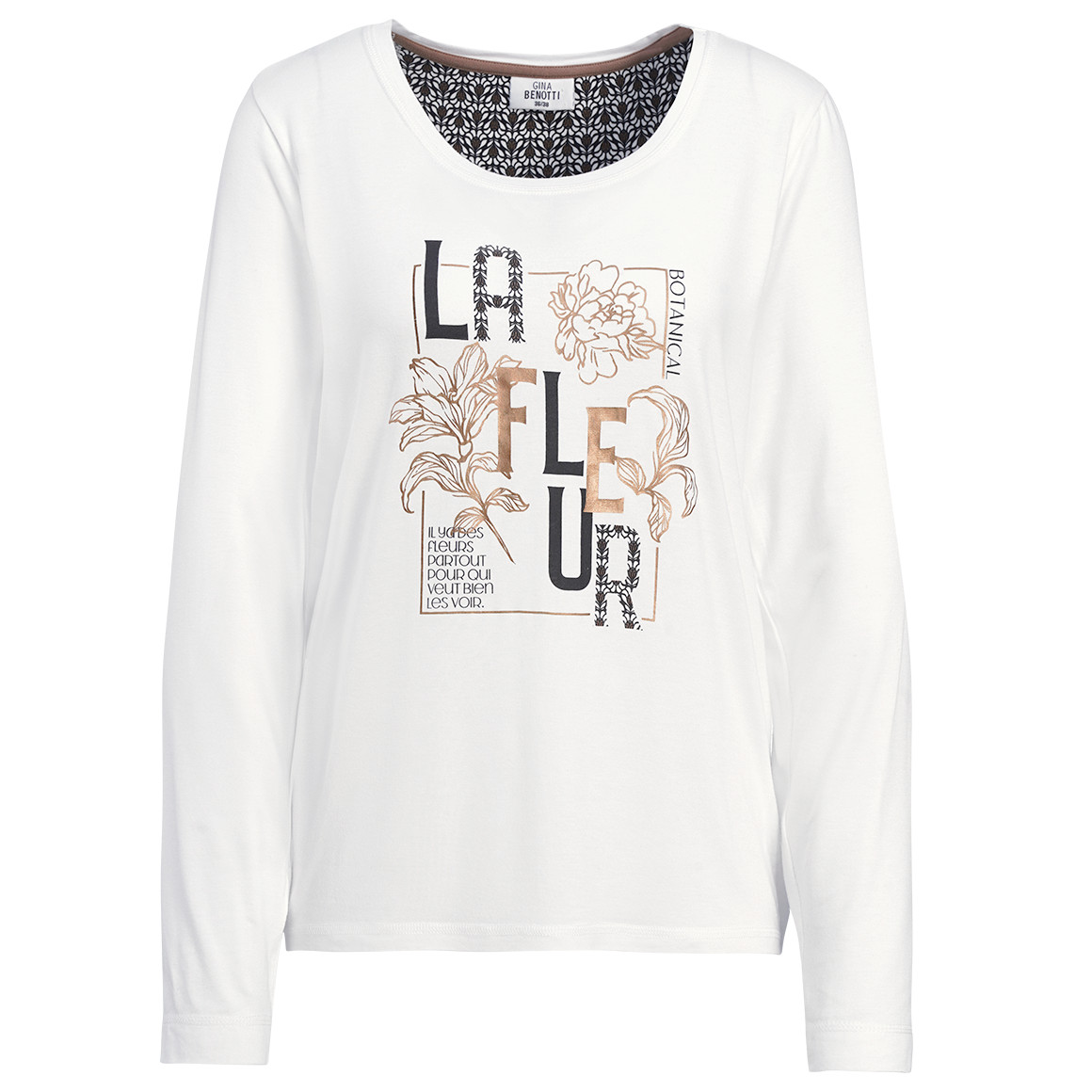 Damen Schlafshirt mit Print von Gina Benotti