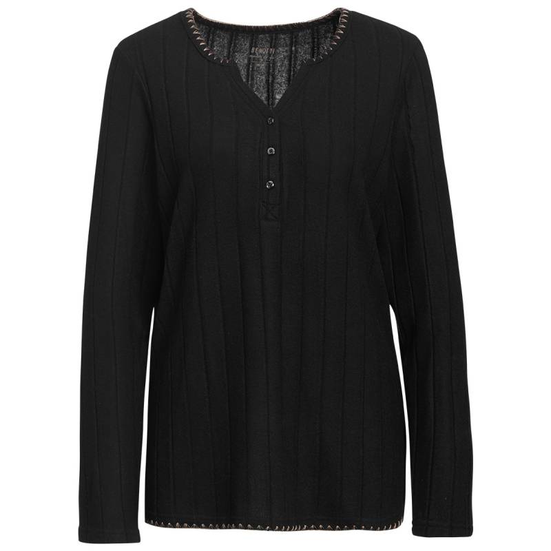 Damen Schlafshirt mit Rippstruktur von Gina Benotti