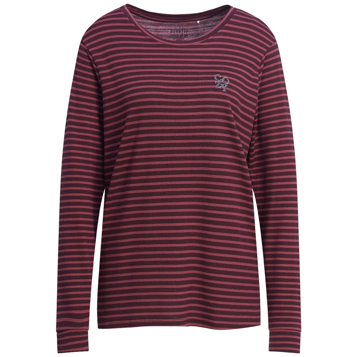 Damen Schlafshirt mit Streifen von Gina Benotti