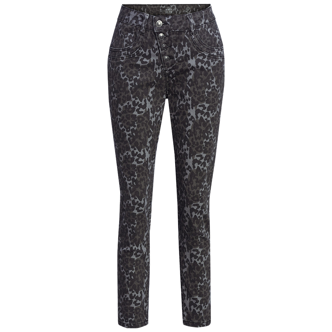 Damen Slim-Jeans im Leo-Look von Gina Benotti