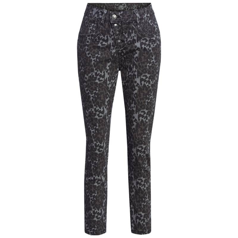 Damen Slim-Jeans im Leo-Look von Gina Benotti