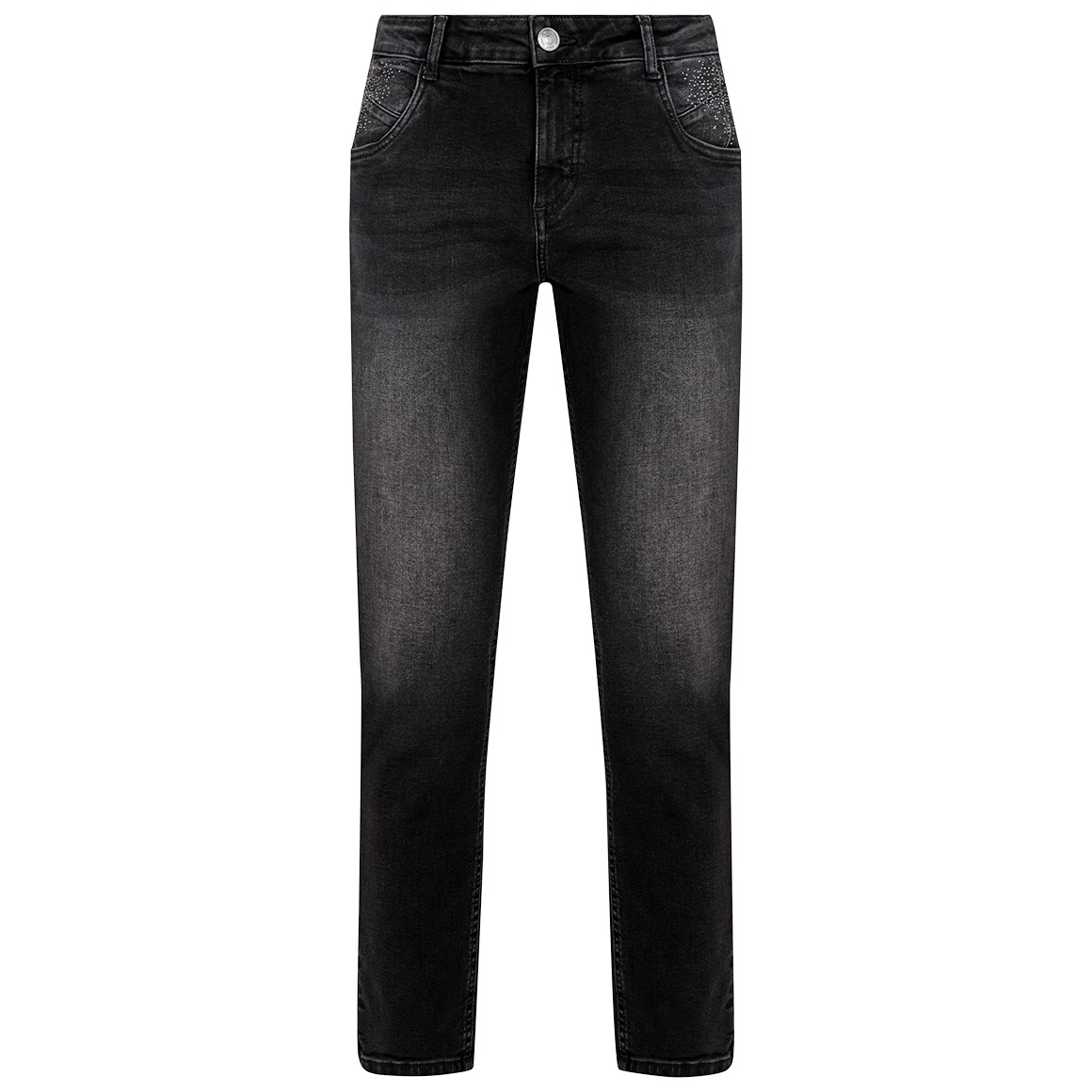 Damen Slim-Jeans mit Used-Waschung Damen Slim-Jeans mit Used-Waschung von Gina Benotti