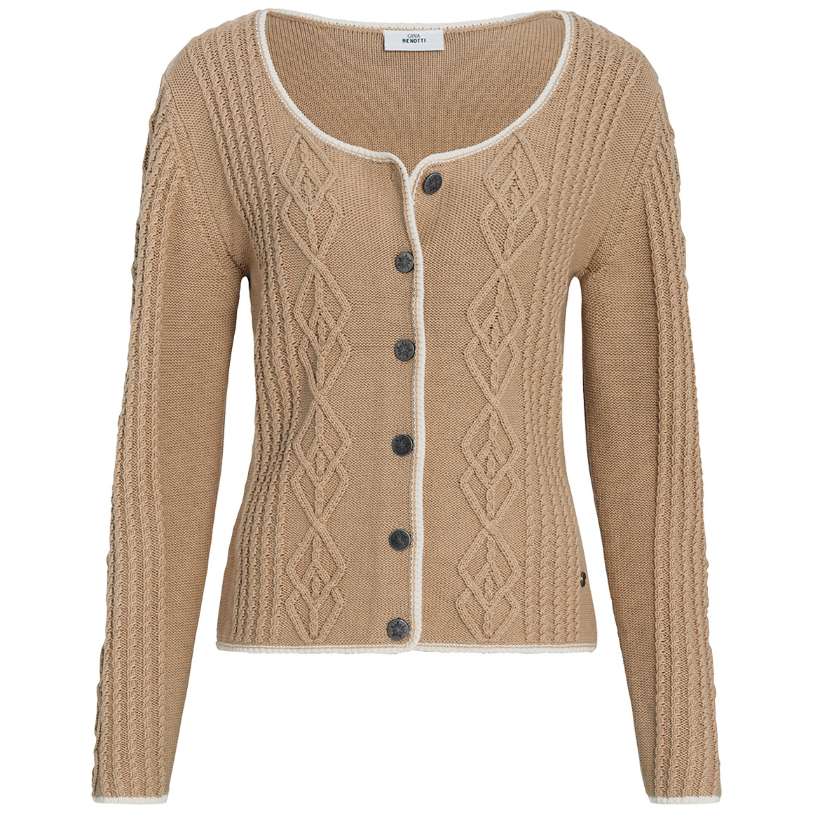 Damen Strickjacke in Flecht-Struktur Damen Strickjacke in Flecht-Struktur von Gina Benotti