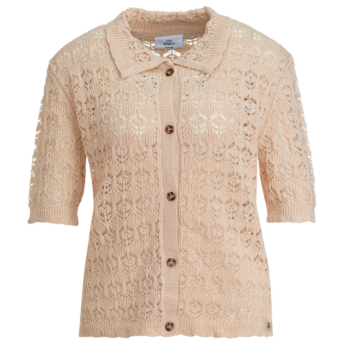 Damen Strickjacke mit Ajour-Muster von Gina Benotti