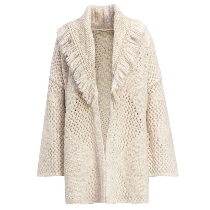 Damen Strickjacke mit Fransen von Gina Benotti