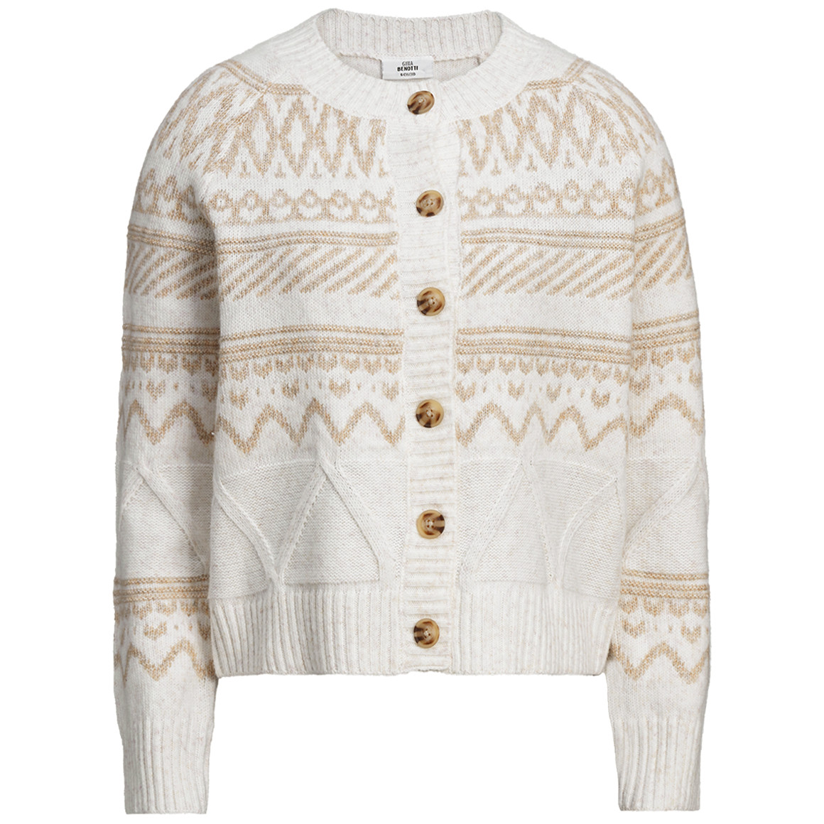 Damen Strickjacke mit Norweger-Muster Damen Strickjacke mit Norweger-Muster von Gina Benotti