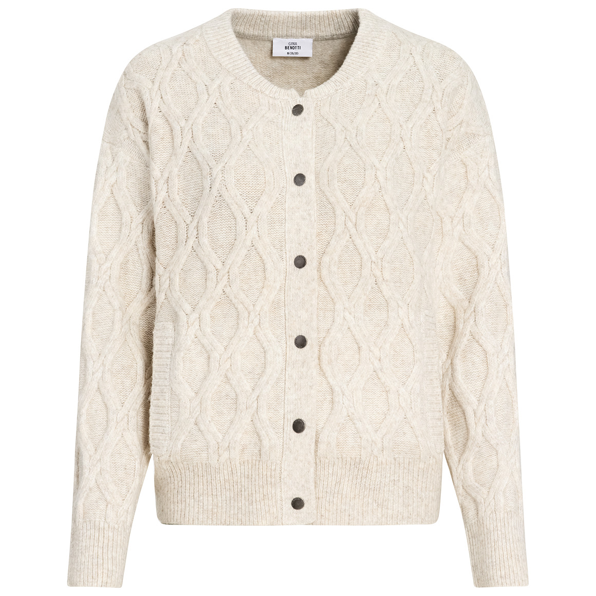 Damen Strickjacke mit Zopfmuster Damen Strickjacke mit Zopfmuster von Gina Benotti