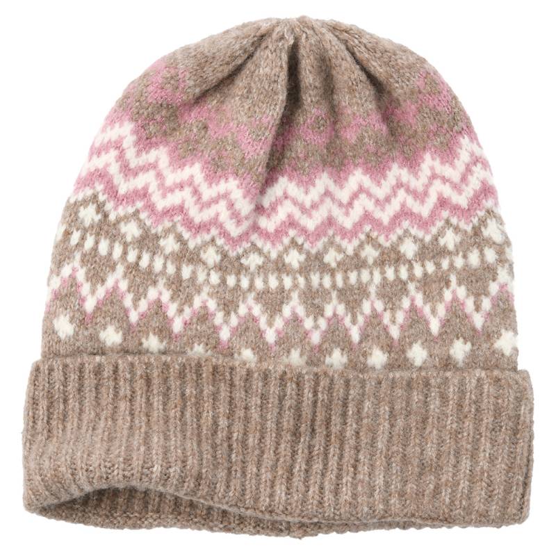 Damen Strickmütze mit Norweger-Muster von Gina Benotti
