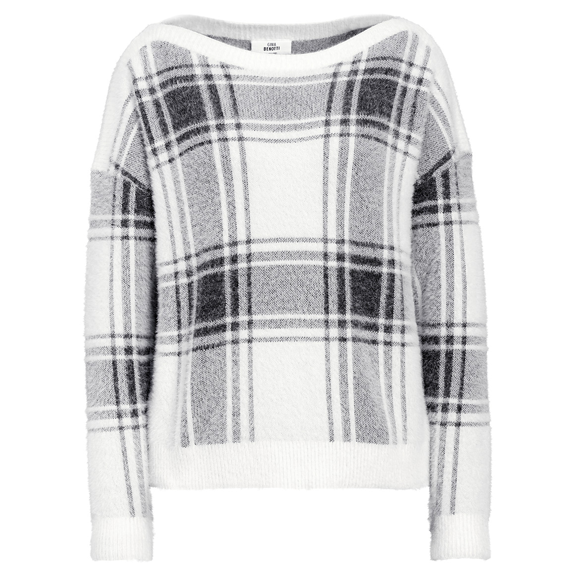Damen Strickpullover im Karo-Look von Gina Benotti