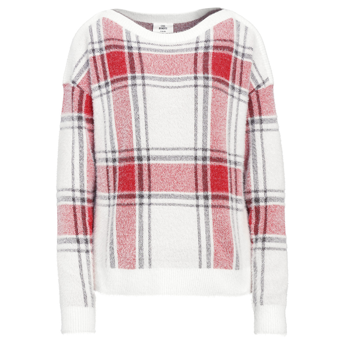 Damen Strickpullover im Karo-Look von Gina Benotti