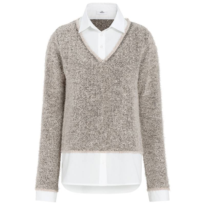 Damen Strickpullover mit Bluseneinsatz von Gina Benotti