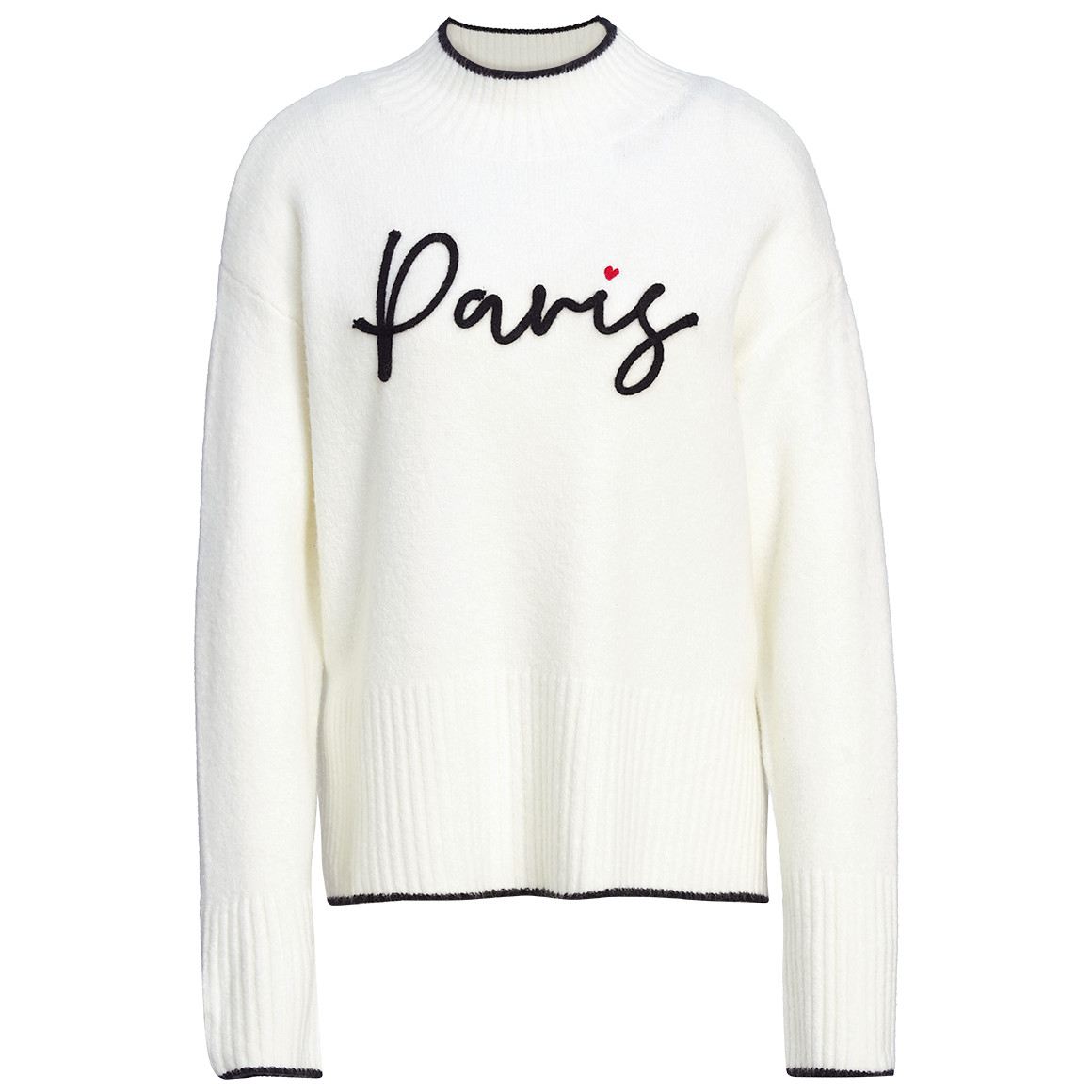 Damen Strickpullover mit Schriftzug von Gina Benotti