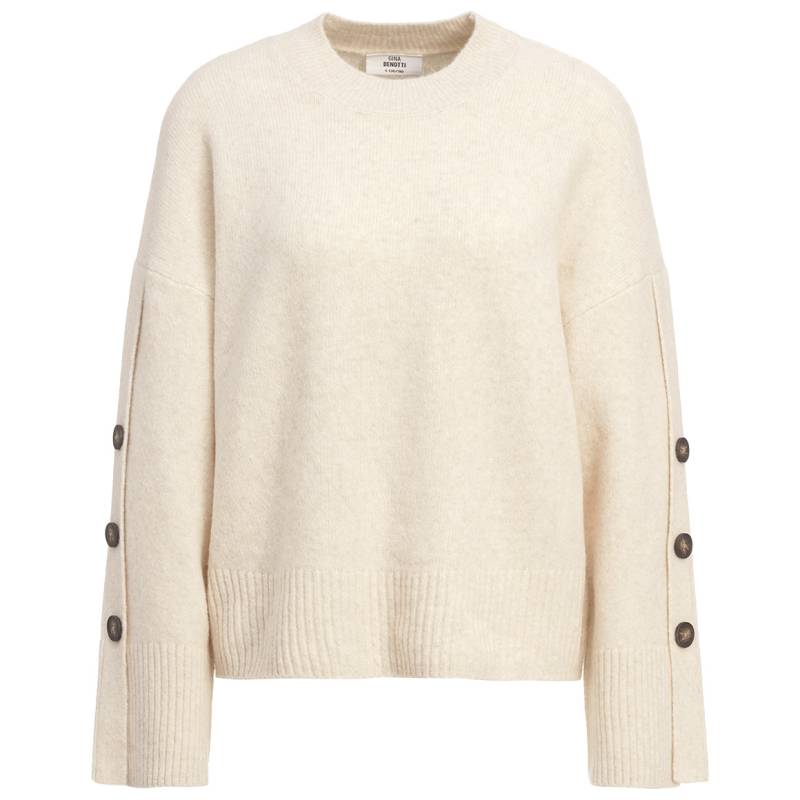 Damen Strickpullover mit Zierknöpfen von Gina Benotti