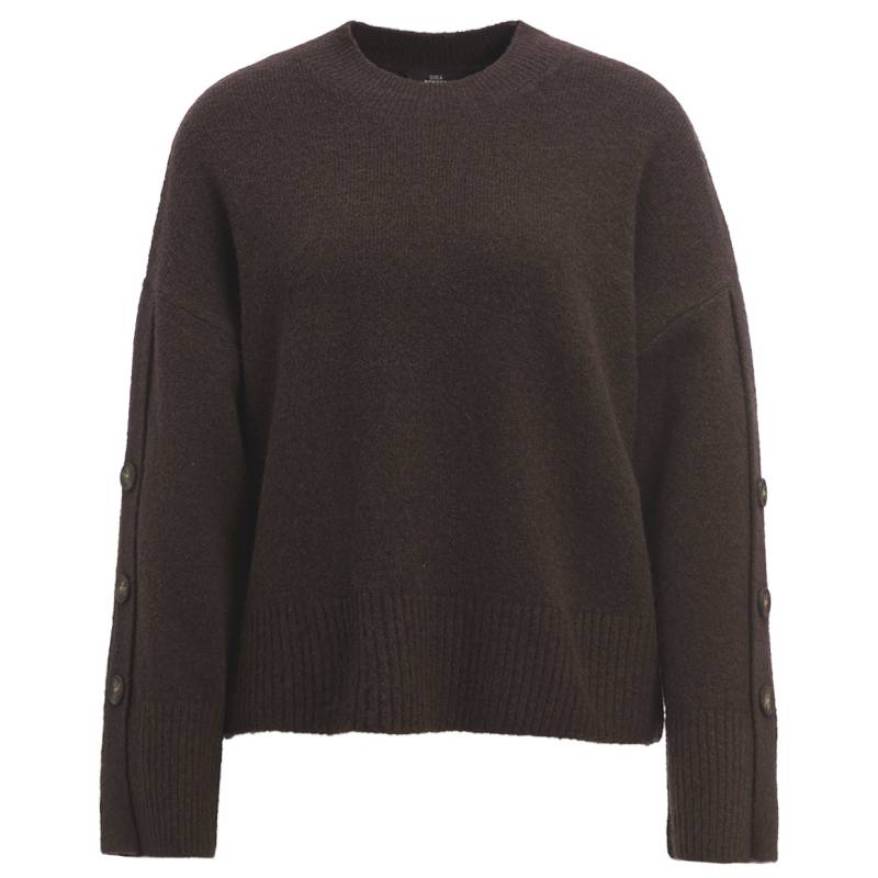 Damen Strickpullover mit Zierknöpfen von Gina Benotti