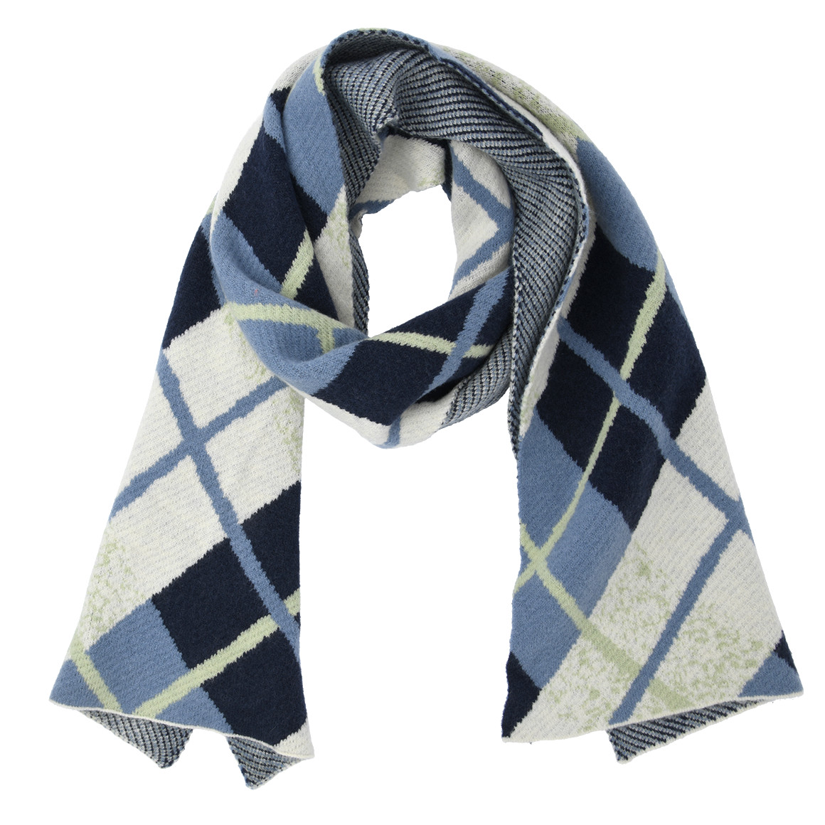 Damen Strickschal mit Karo-Muster von Gina Benotti