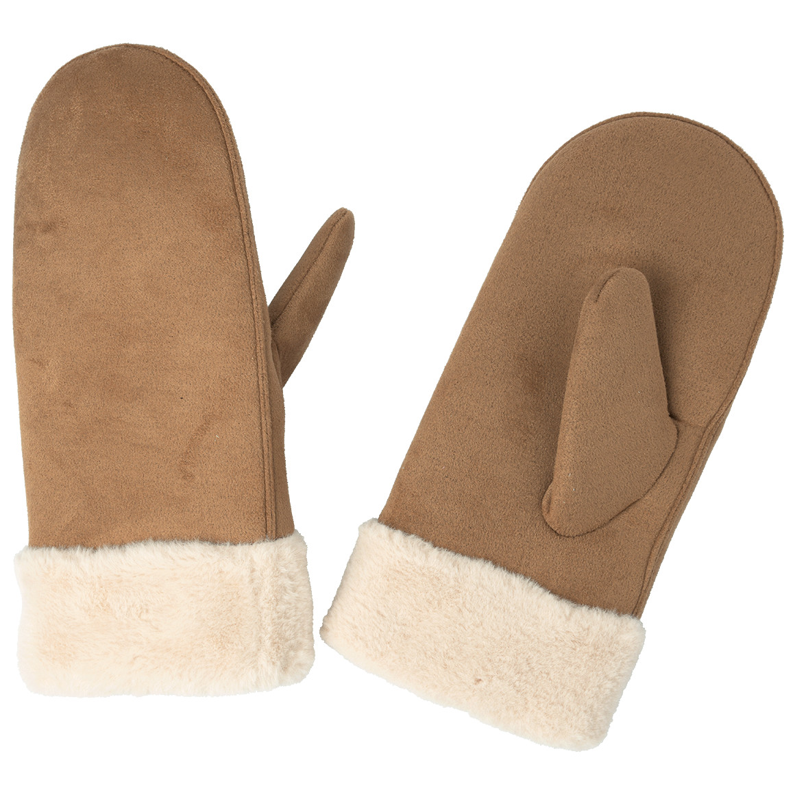 Damen Winterhandschuhe mit Webpelz von Gina Benotti