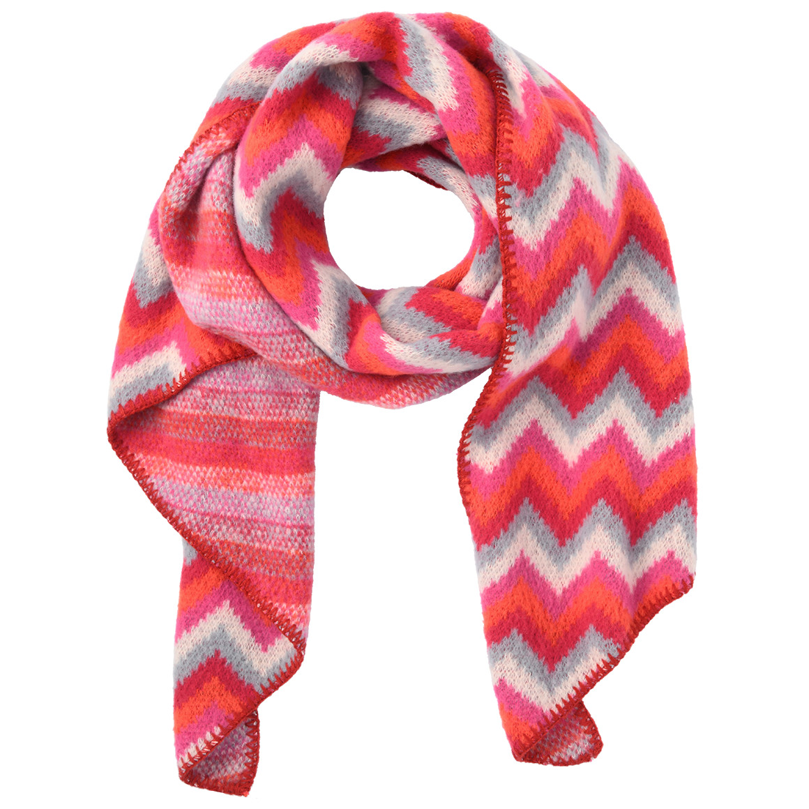 Damen Winterschal mit Zick-Zack-Muster von Gina Benotti