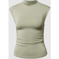 Gina Tricot Cropped T-Shirt mit Raffungen und Funnel Neck in Lind, Größe M Gina Tricot Cropped T-Shirt mit Raffungen und Funnel Neck in Lind, Größe M von Gina Tricot