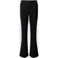 Gina Tricot Flared Cut Hose in unifarbenem Design in Black, Größe XS von Gina Tricot