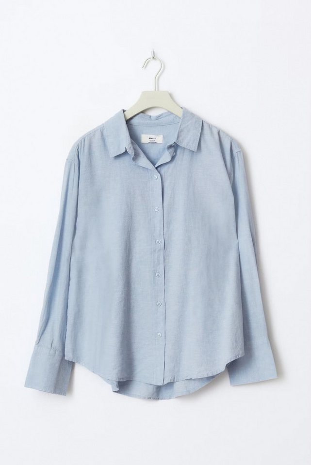 Gina Tricot Langarmbluse Gina Tricot – Damen Leinenhemd – Oversize Hemd von Gina Tricot