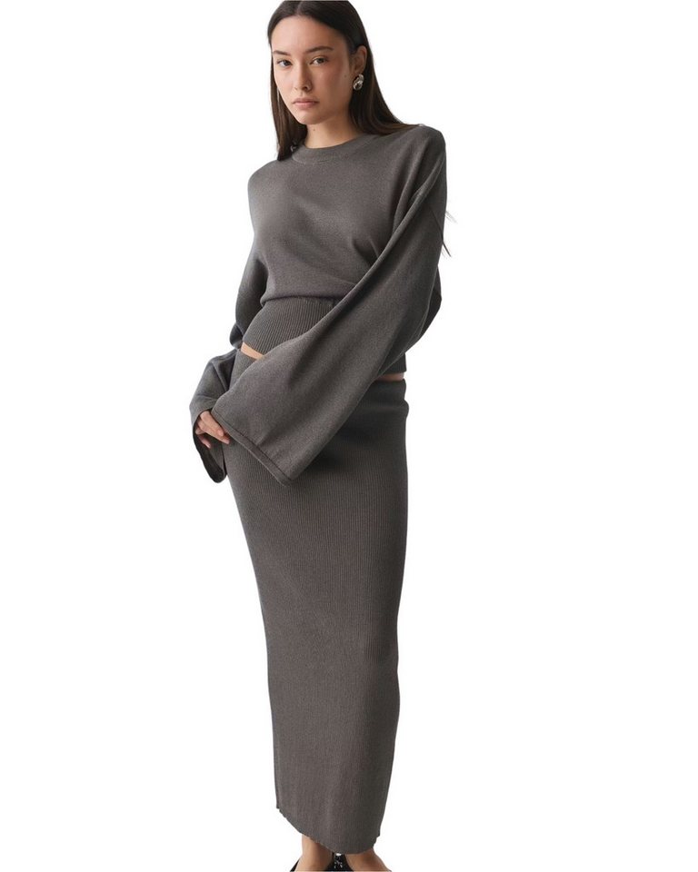 Gina Tricot Midirock Knitted metallic skirt von Gina Tricot