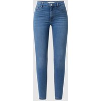 Gina Tricot Skinny Fit High Waist Jeans mit Stretch-Anteil Modell 'Molly' in Jeansblau, Größe S von Gina Tricot