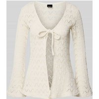 Gina Tricot Strickjacke mit Trompetenärmeln Modell 'Isadora' in Beige, Größe S Gina Tricot Strickjacke mit Trompetenärmeln Modell 'Isadora' in Beige, Größe S von Gina Tricot