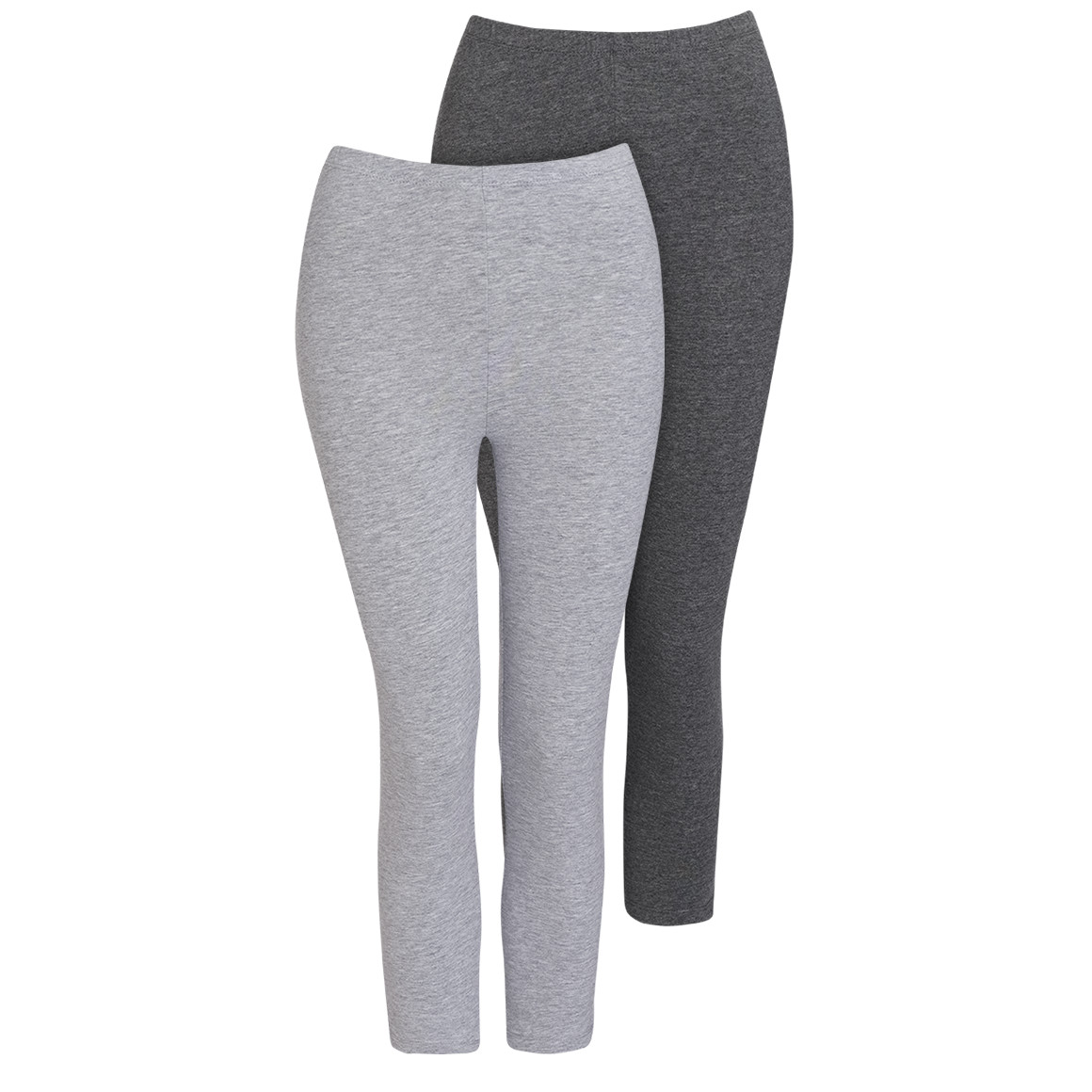 2 Damen 3/4-Leggings unifarben von Gina