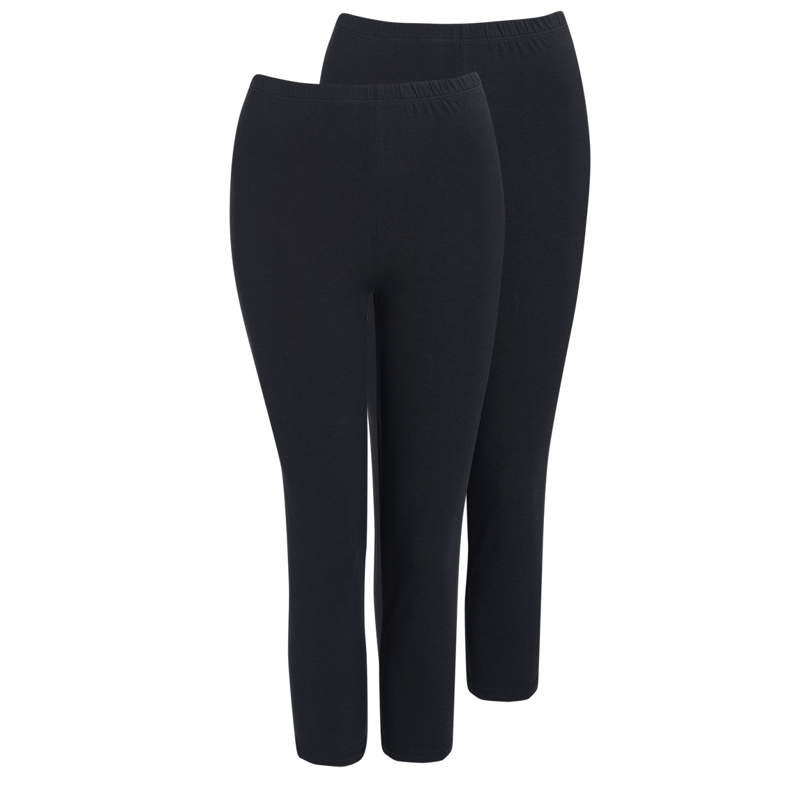 2 Damen 3/4-Leggings unifarben von Gina