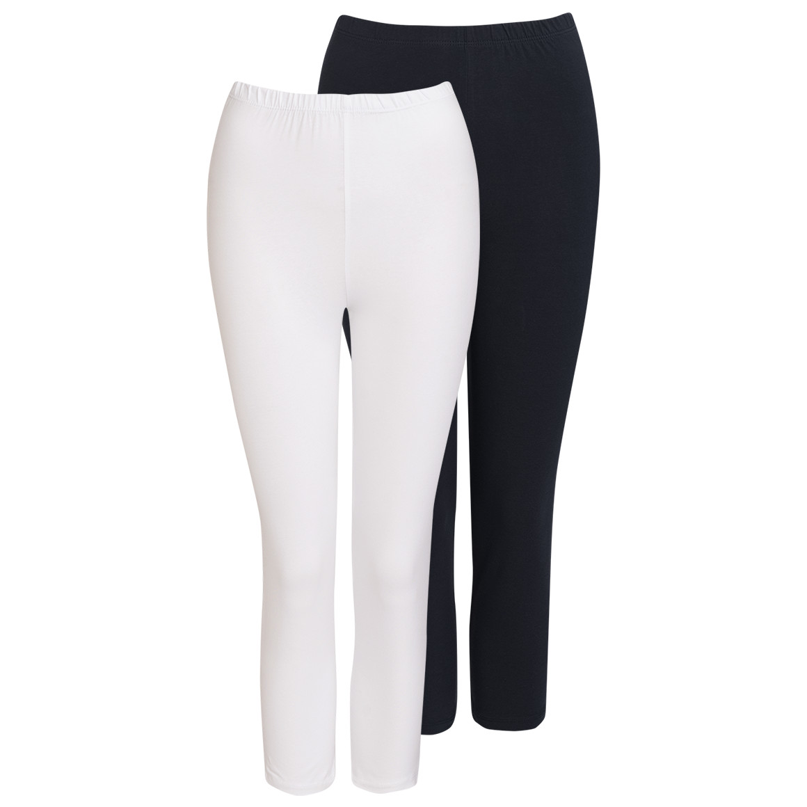 2 Damen 3/4-Leggings unifarben von Gina