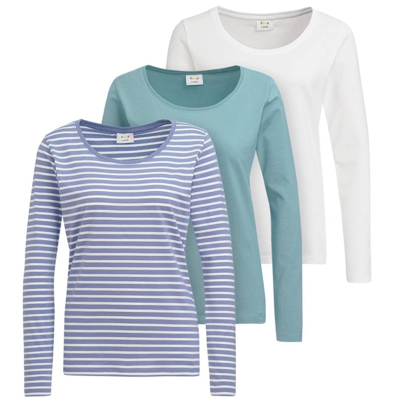 3 Damen Langarmshirts im Set von Gina