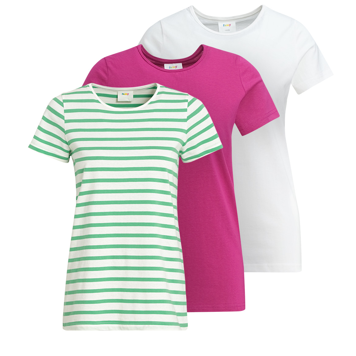 3 Damen T-Shirts in verschiedenen Dessins von Gina