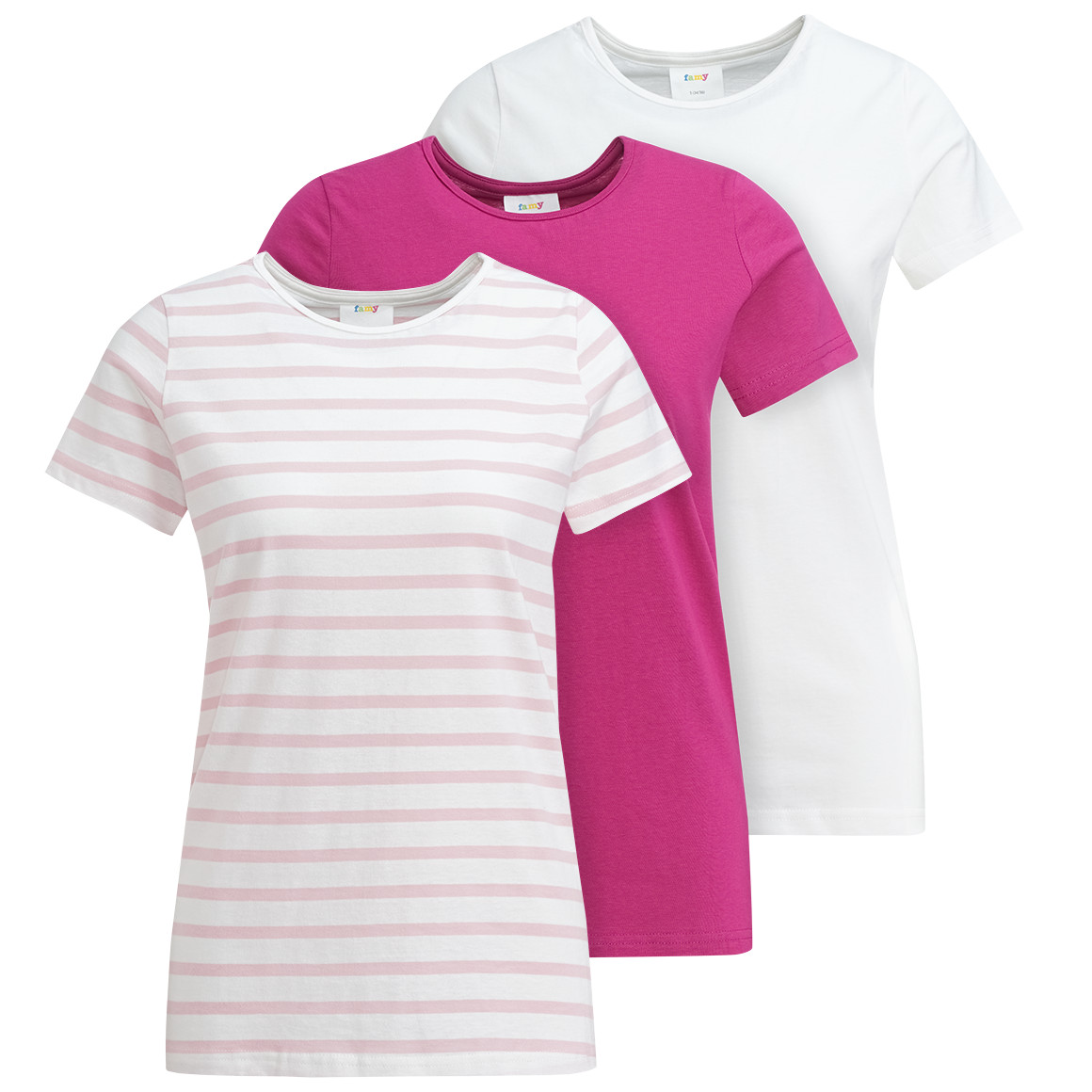 3 Damen T-Shirts in verschiedenen Dessins von Gina