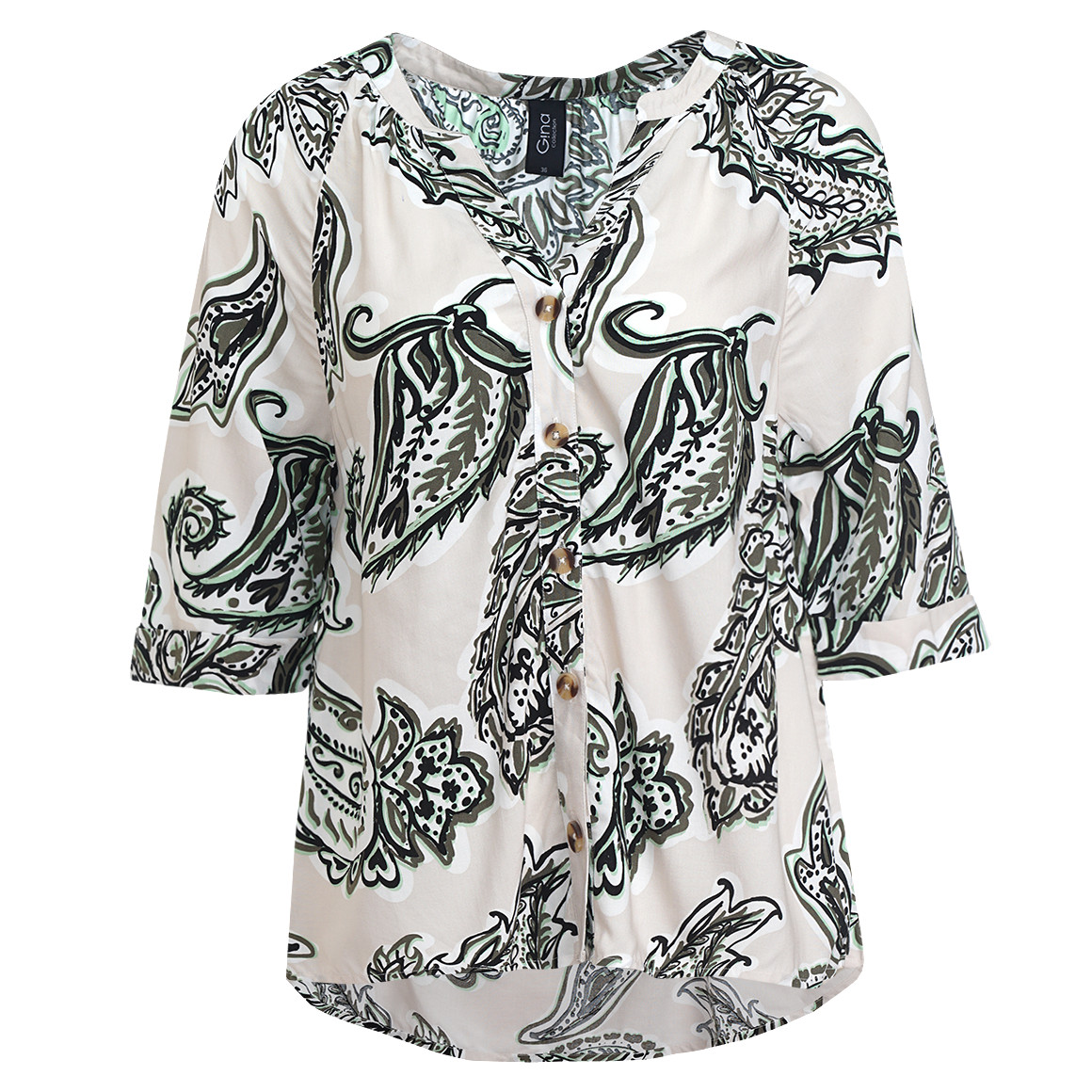 Damen Bluse mit Allover-Print Damen Bluse mit Allover-Print von Gina