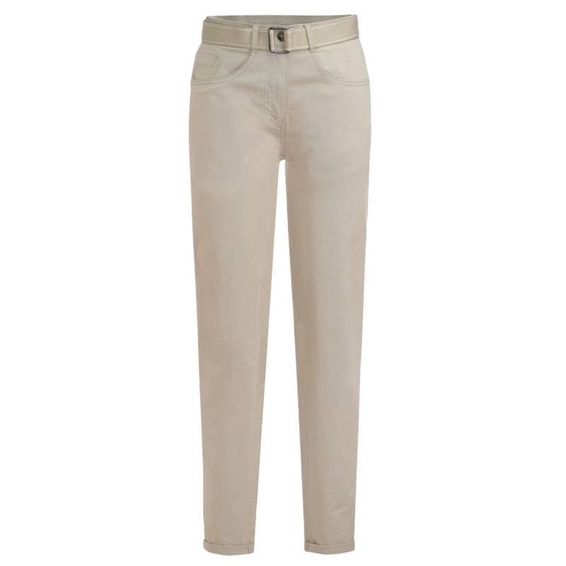 Damen Chinohose mit Canvasgürtel von Gina