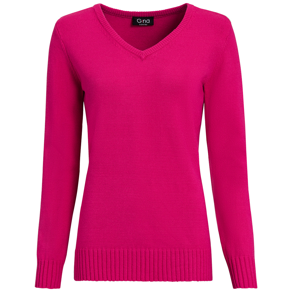 Damen Feinstrickpullover mit V-Ausschnitt von Gina