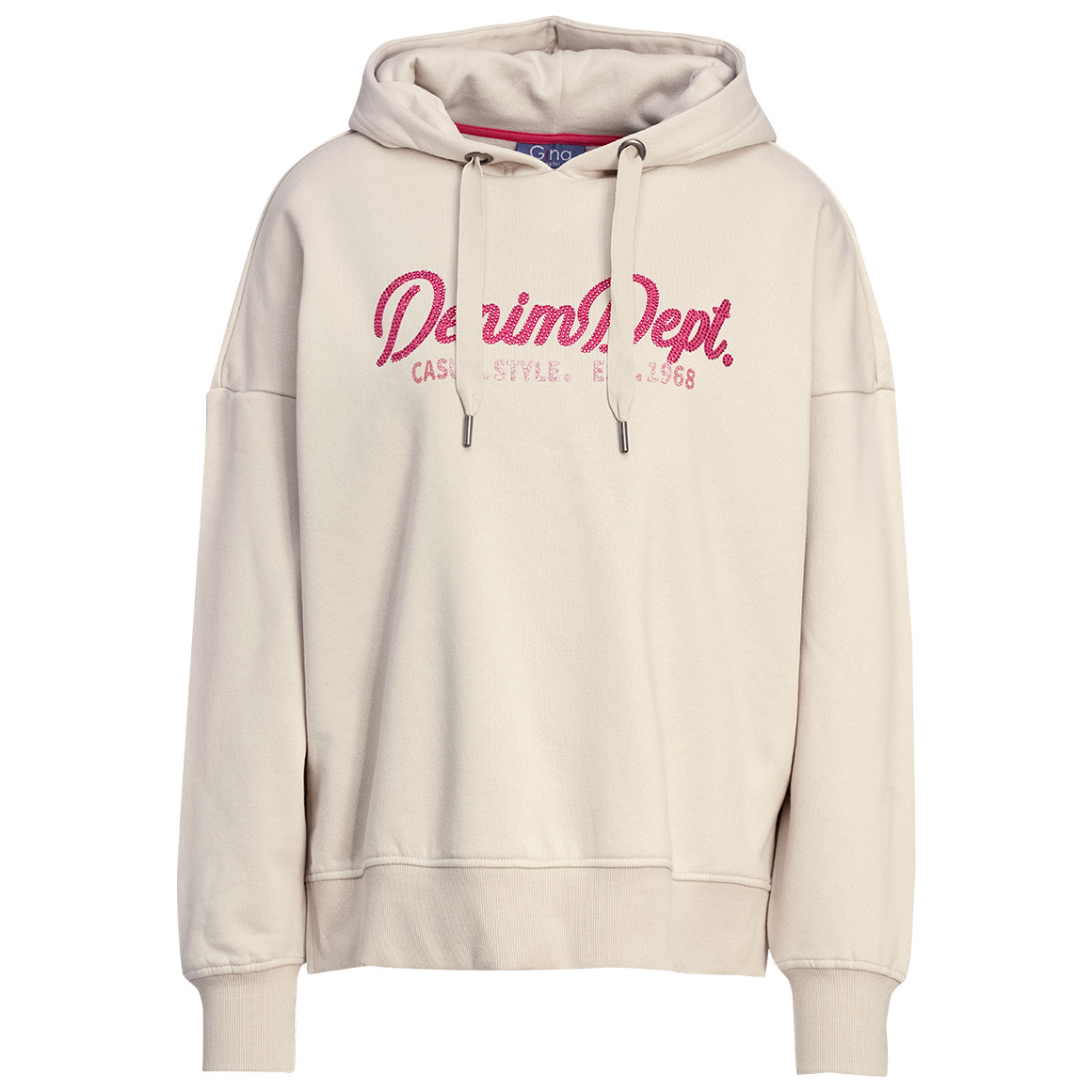 Damen Hoodie mit Glitzersteinchen von Gina
