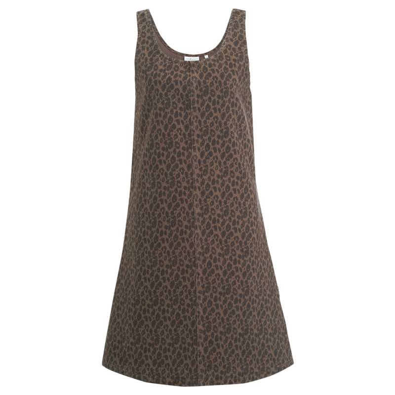 Damen Jeanskleid mit Leo-Print von Gina