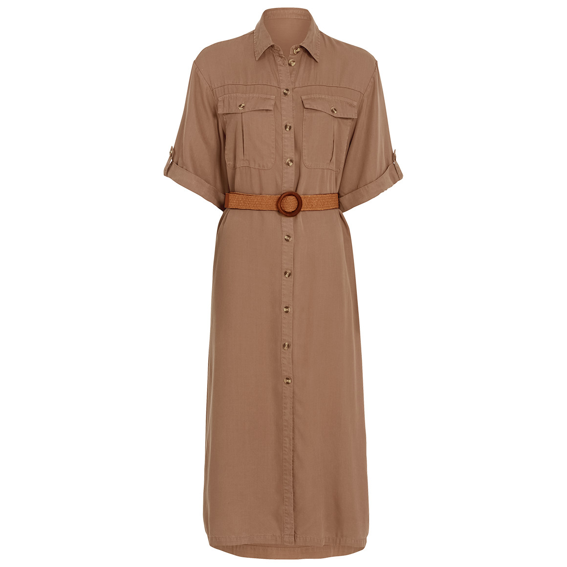 Damen Kleid mit Flechtgürtel Damen Kleid mit Flechtgürtel von Gina
