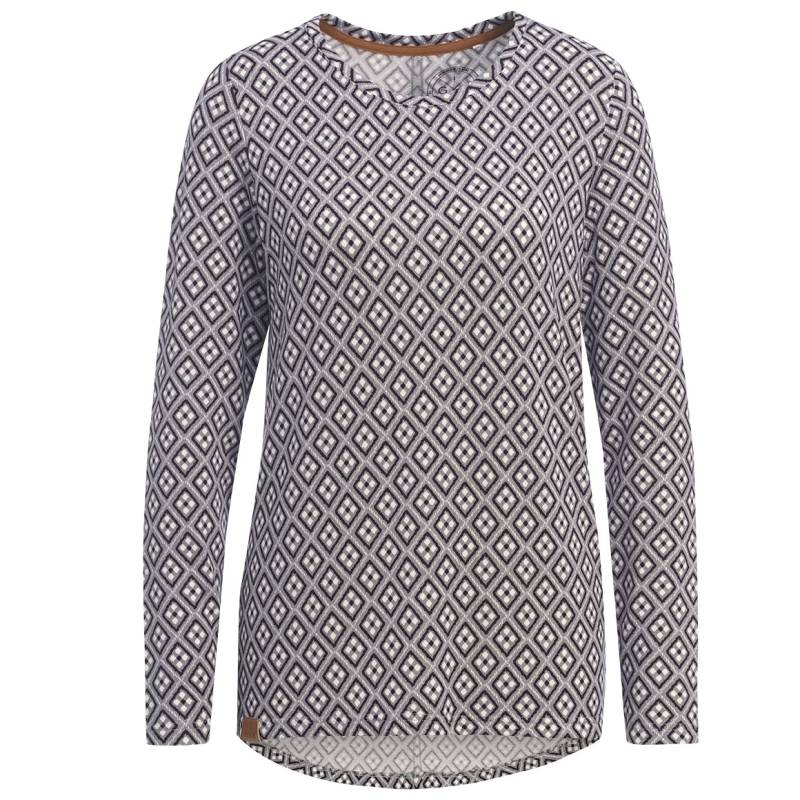 Damen Langarmshirt mit Allover-Print von Gina
