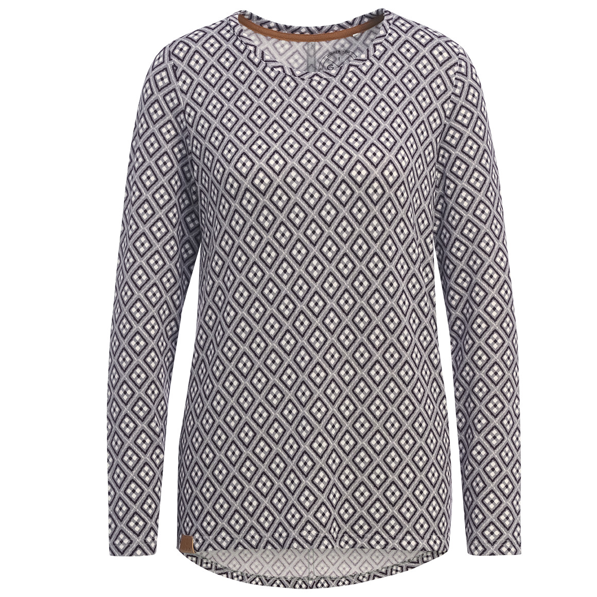 Damen Langarmshirt mit Allover-Print von Gina