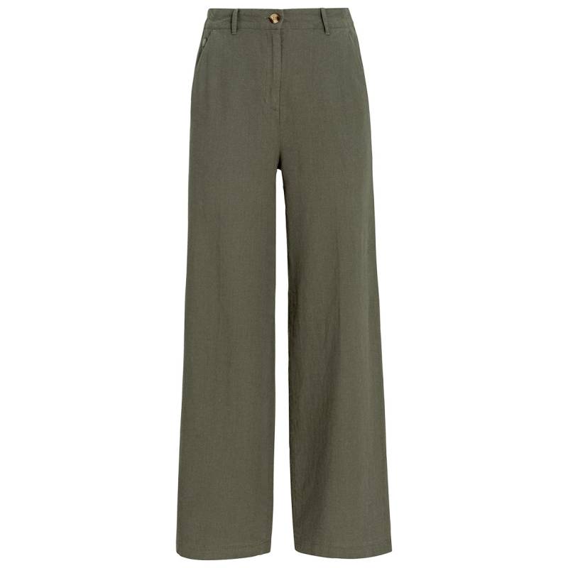 Damen Leinen-Hose in Unifarben von Gina