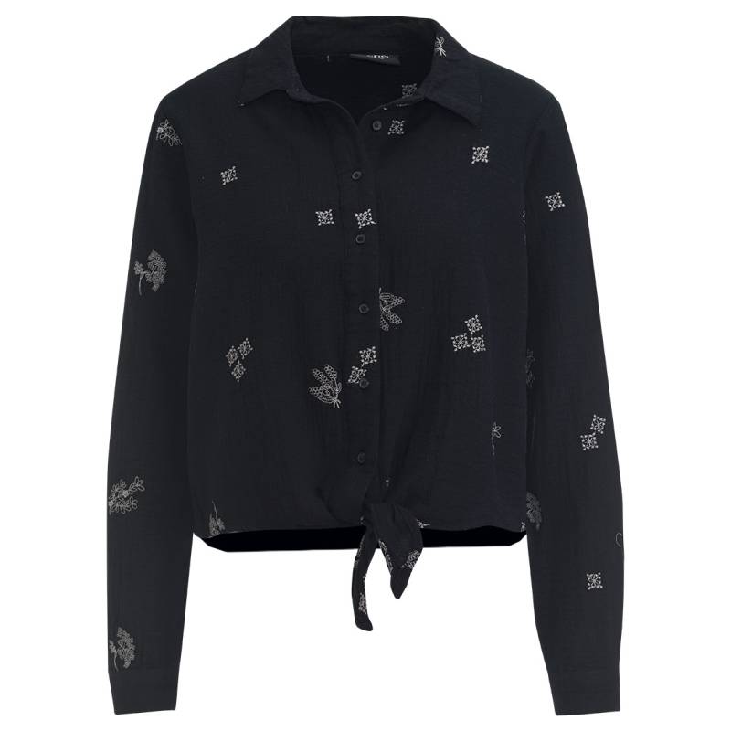 Damen Musselin-Bluse mit Stickereien von Gina