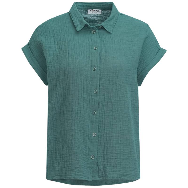 Damen Musselin-Bluse mit Streifen von Gina