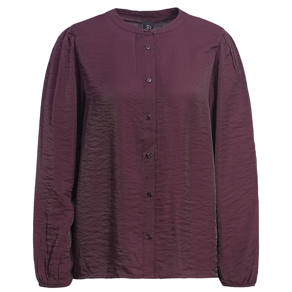 Damen Satinbluse mit Knopfleiste von Gina