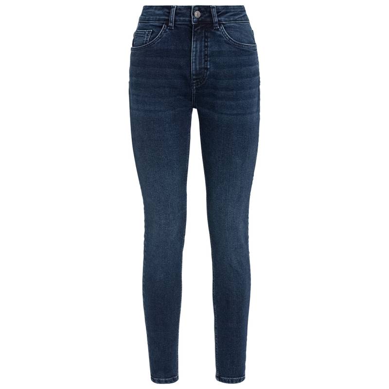 Damen Skinny Jeans mit Used-Waschung von Gina