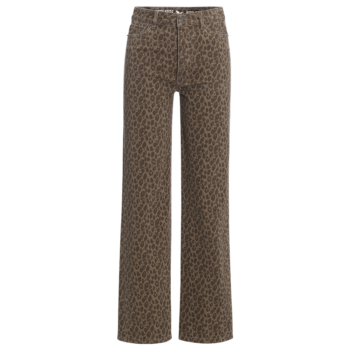 Damen Straight-Jeans mit Leo-Muster von Gina